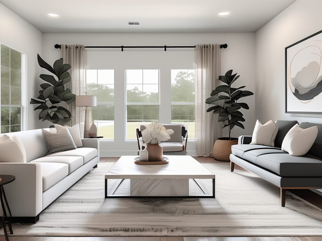 A stylishly staged home in gainesville