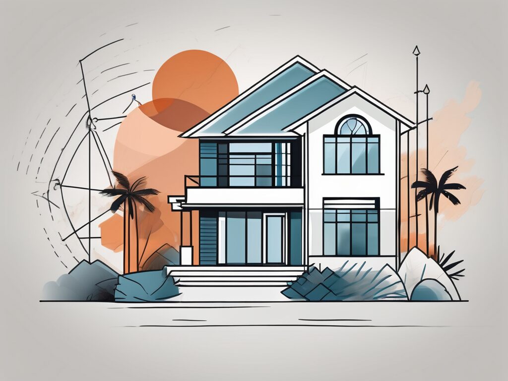 An attractive indian river shores home with a 'for sale' sign