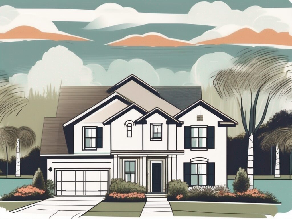 A picturesque lake wales neighborhood with attractive homes