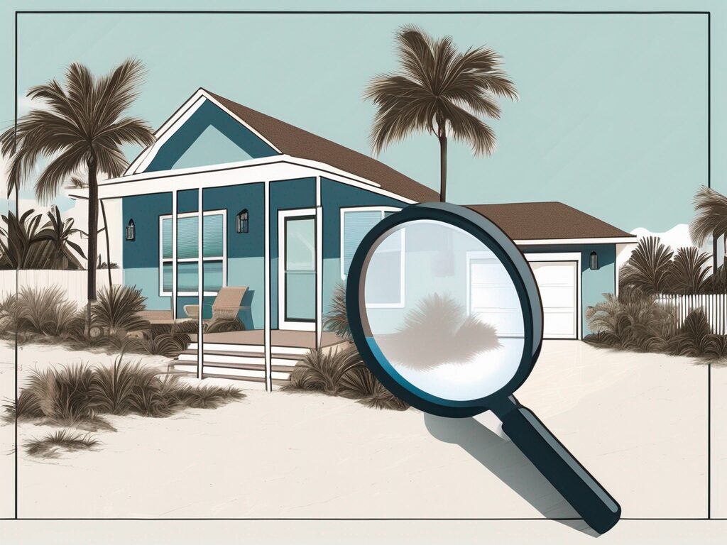 A picturesque madeira beach property with a "for sale" sign