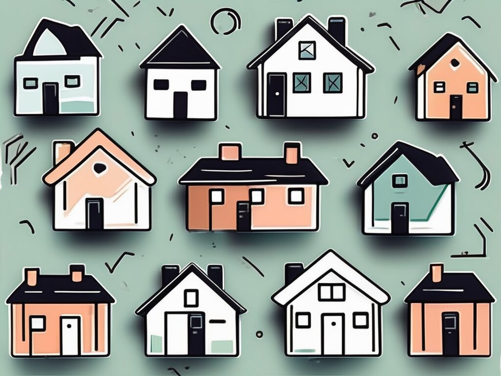 A magnet pulling in icons of houses