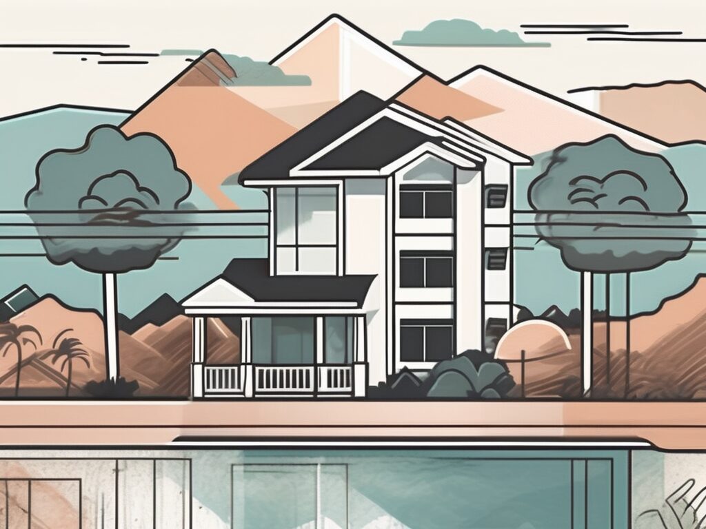 A magnet attracting symbolic icons of houses