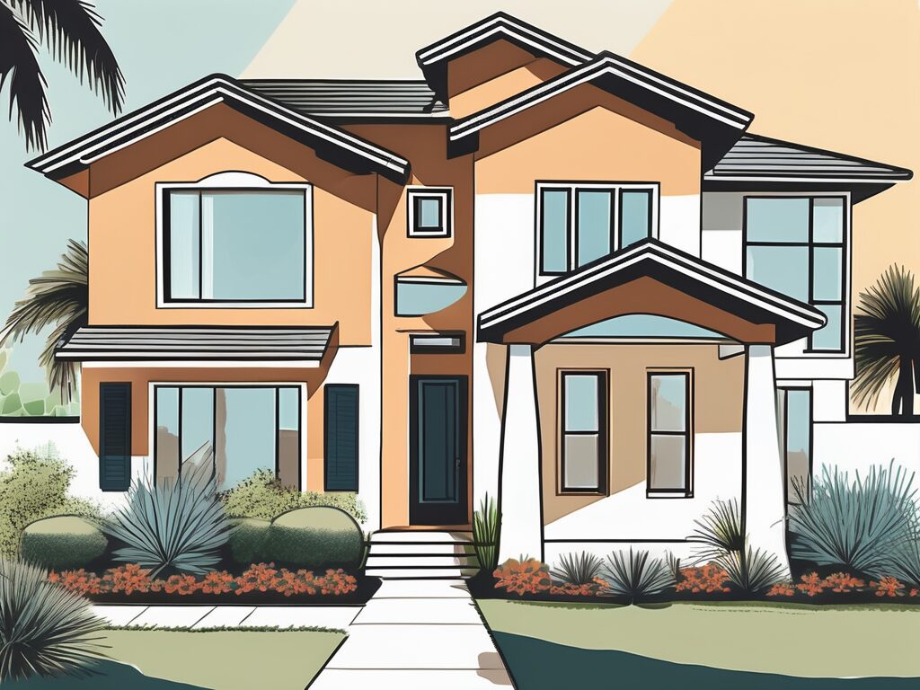 A cape coral home with visible improvements such as a freshly painted exterior