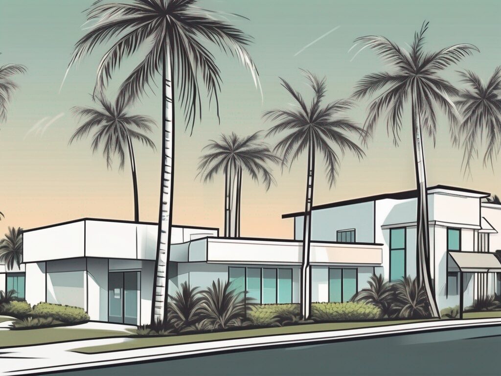 A picturesque coconut creek