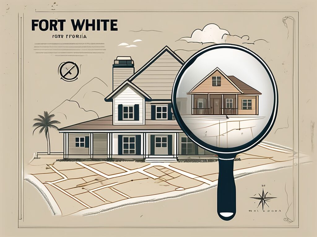 A map highlighting fort white