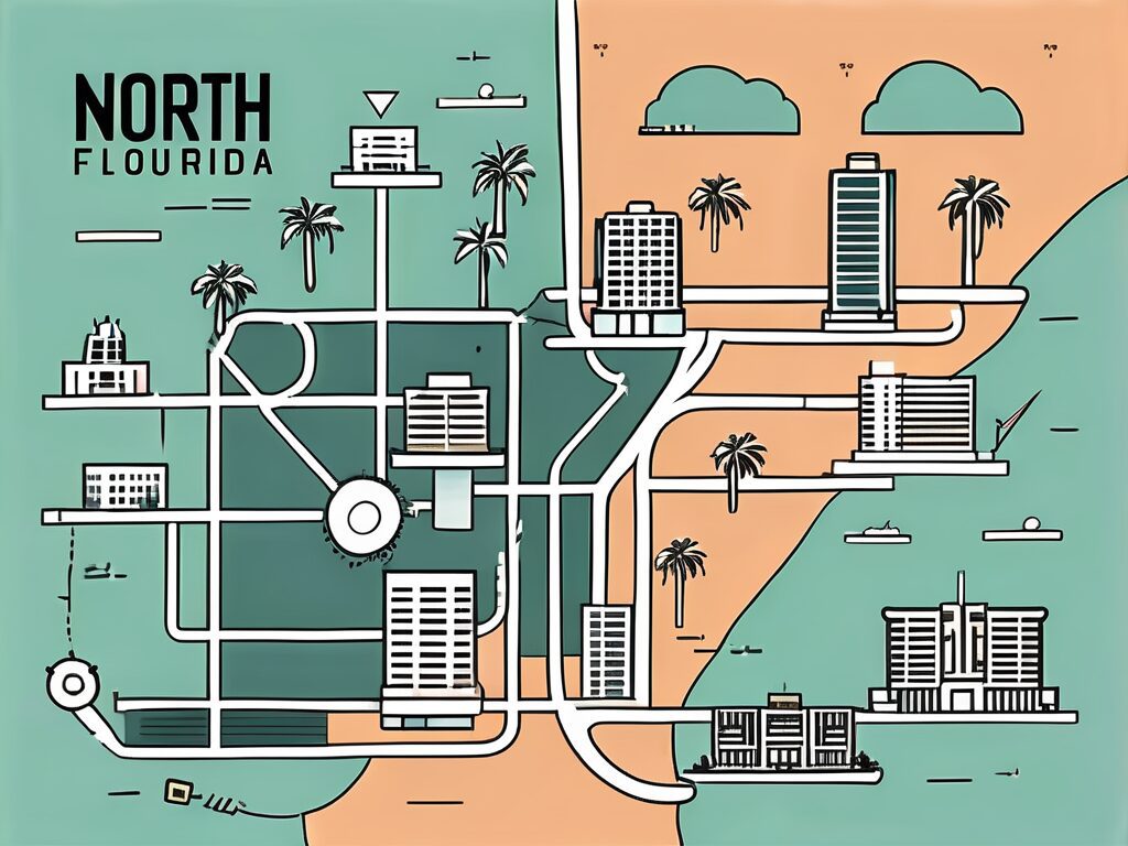 A map highlighting north miami