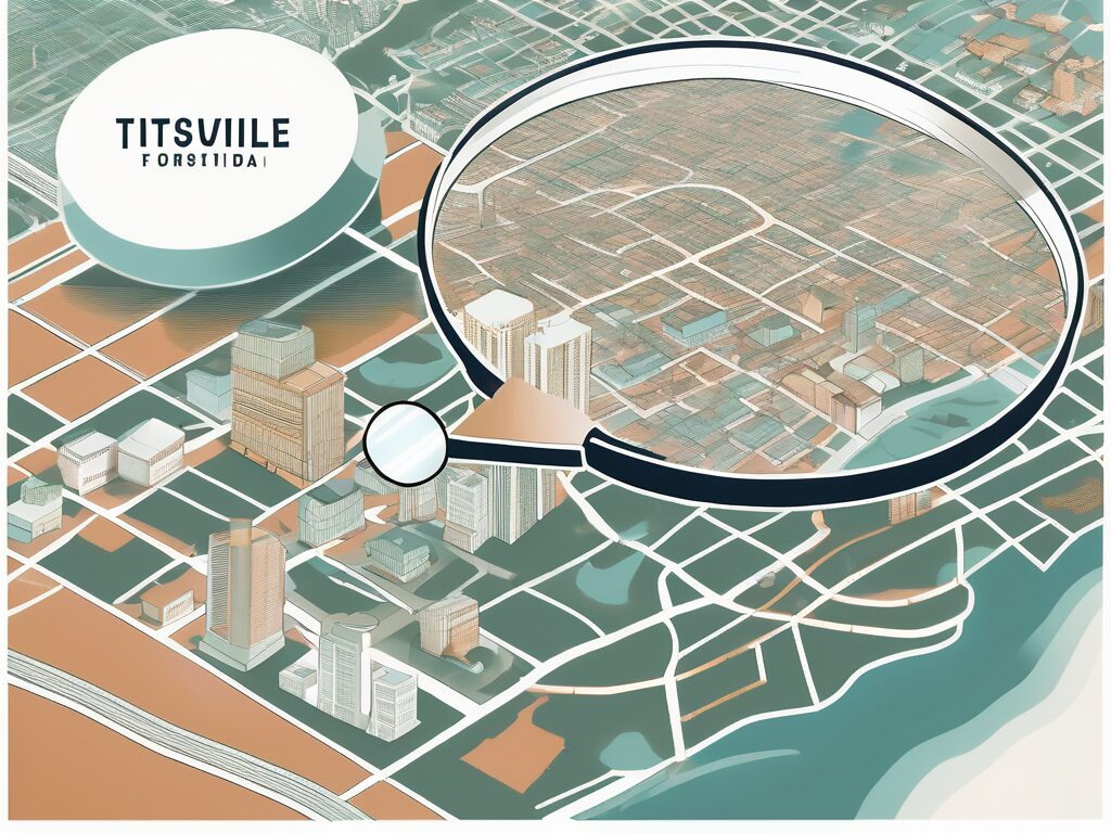 A detailed map of titusville