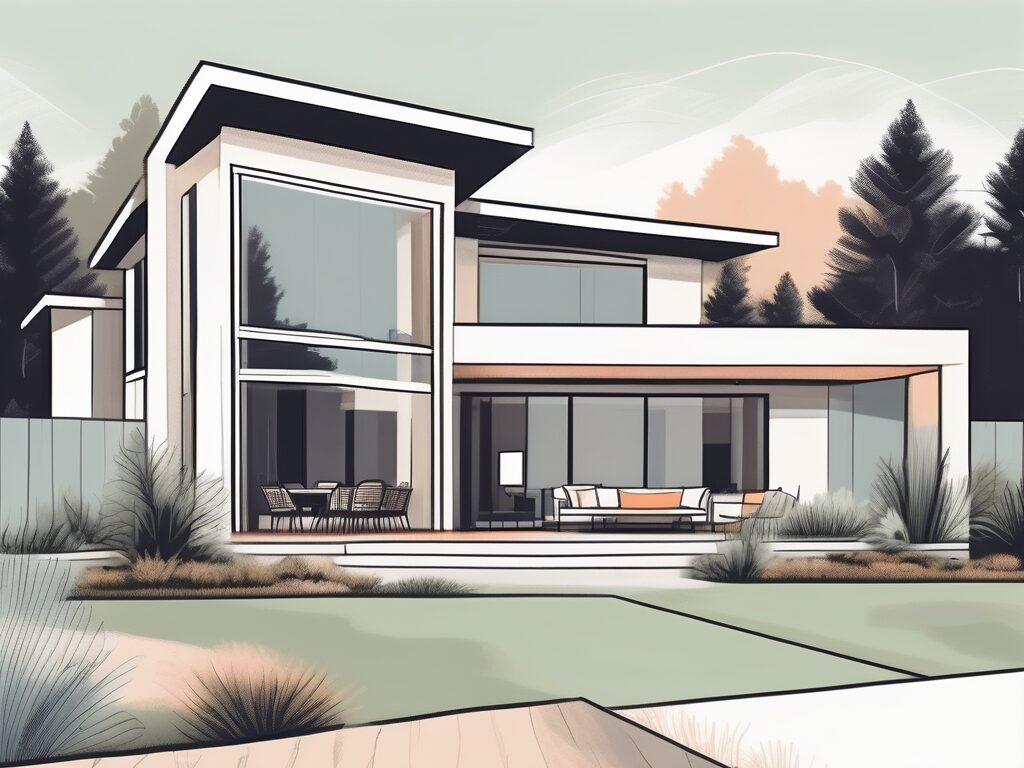 A stylish home with golf-course views