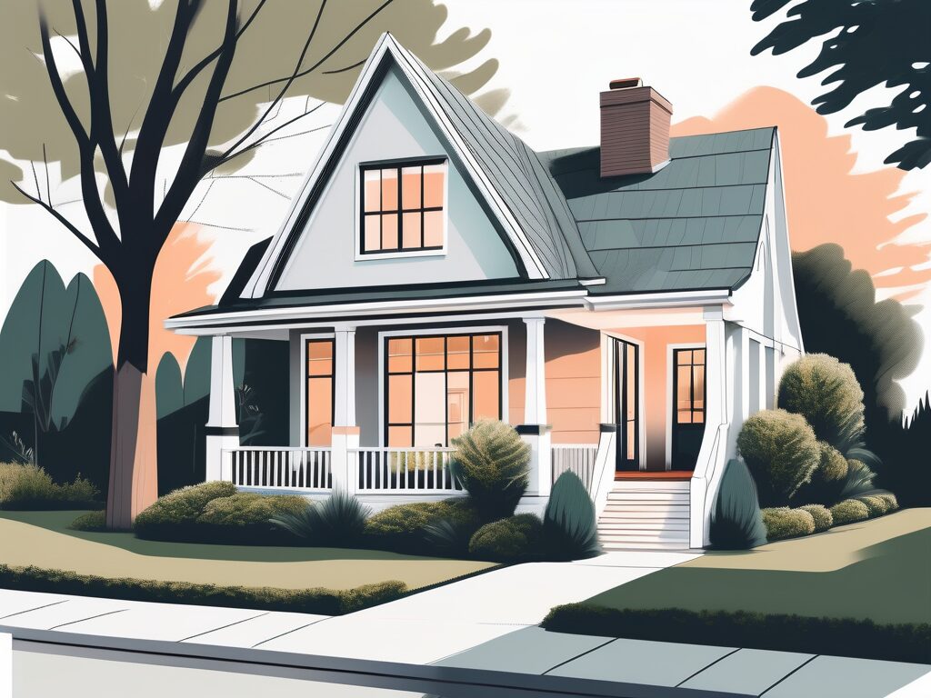 A charming hampton-style house showcasing a new roof