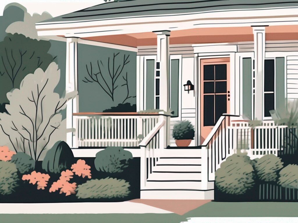 A charming holly hill house with visible home improvements such as a fresh coat of paint