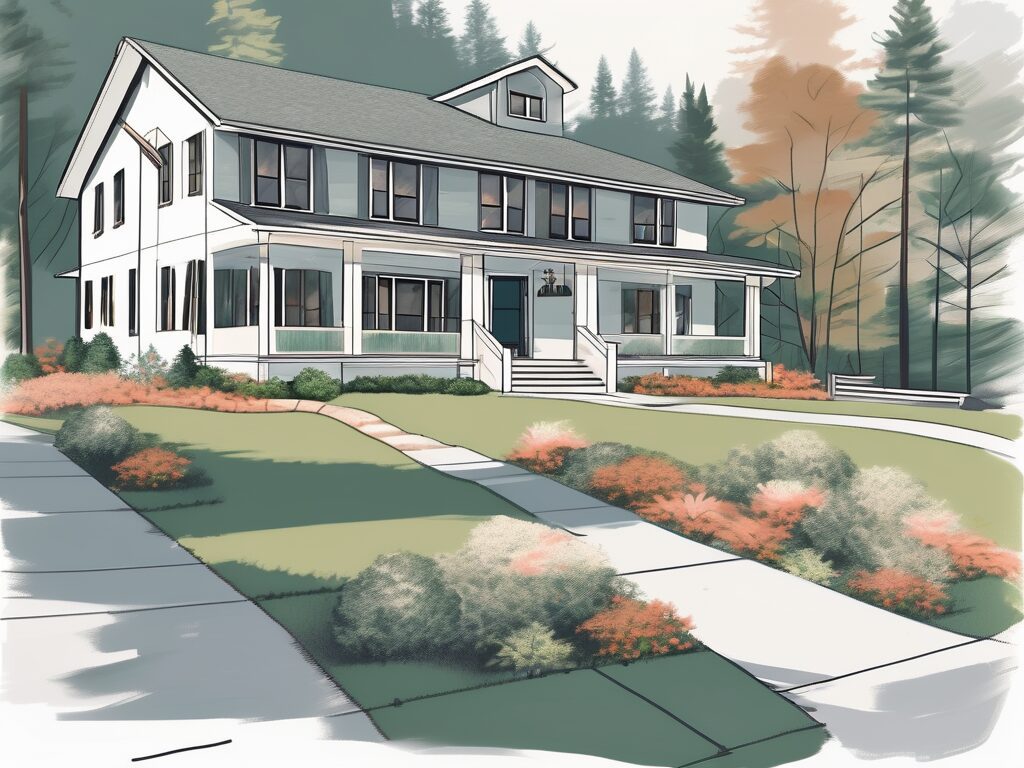 A charming house in lake placid with visible home improvements like a fresh coat of paint