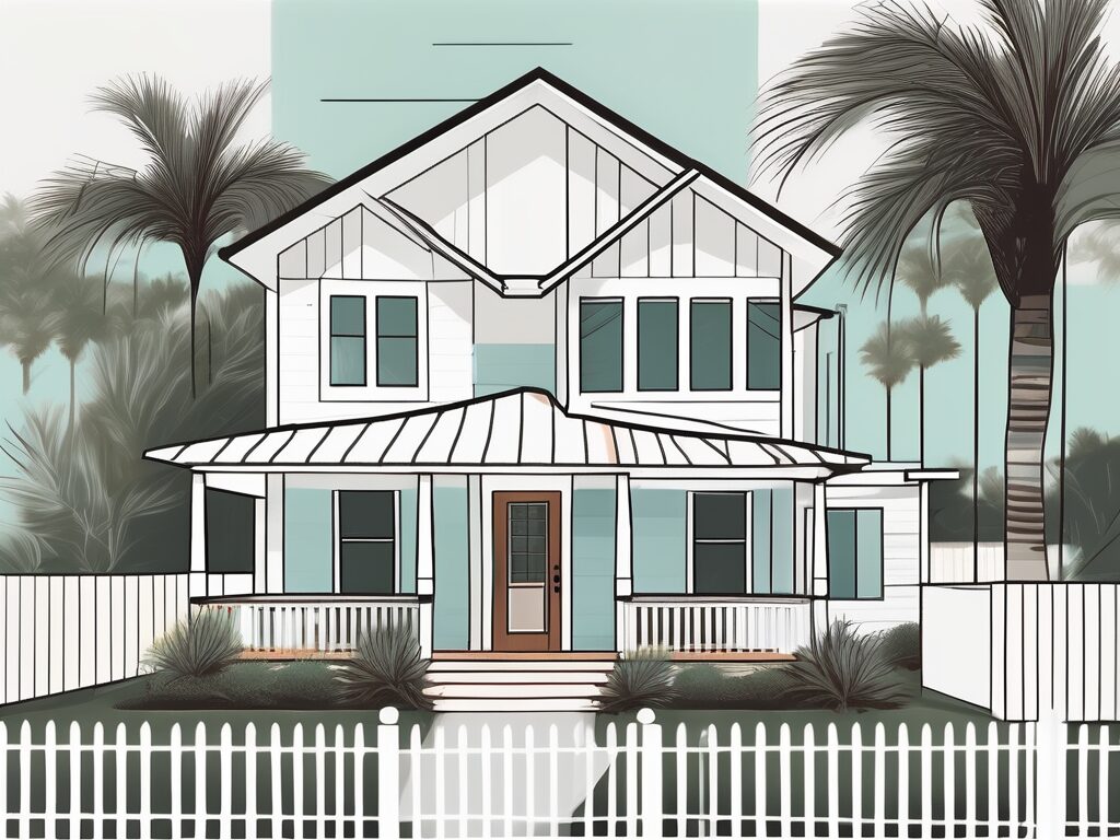 A charming neptune beach house with noticeable home improvements like a fresh coat of paint