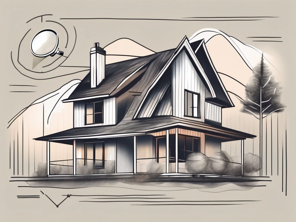 A home in bascom with a magnifying glass hovering over it