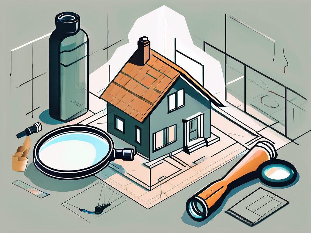 A house in chiefland with inspection tools like a magnifying glass