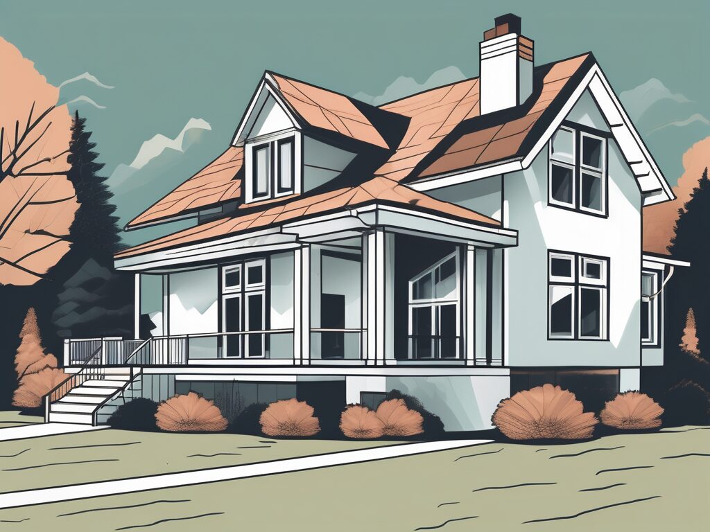 A house in dunedin with a magnifying glass hovering over it