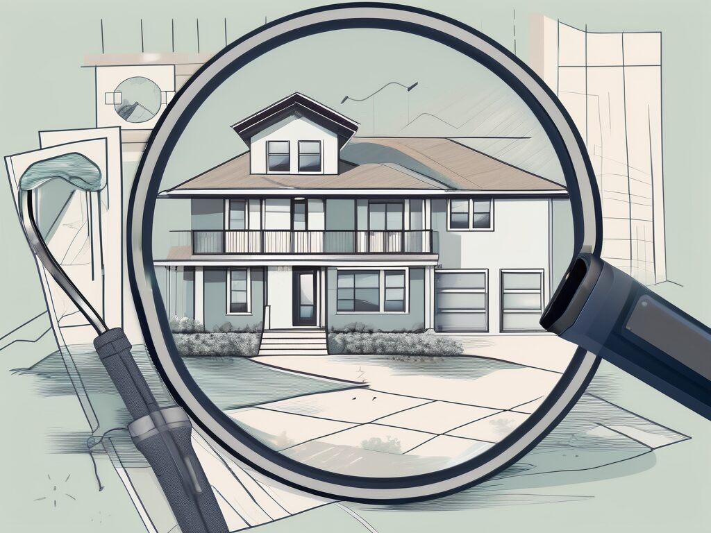 A detailed home in hillsboro beach with inspection tools like a magnifying glass