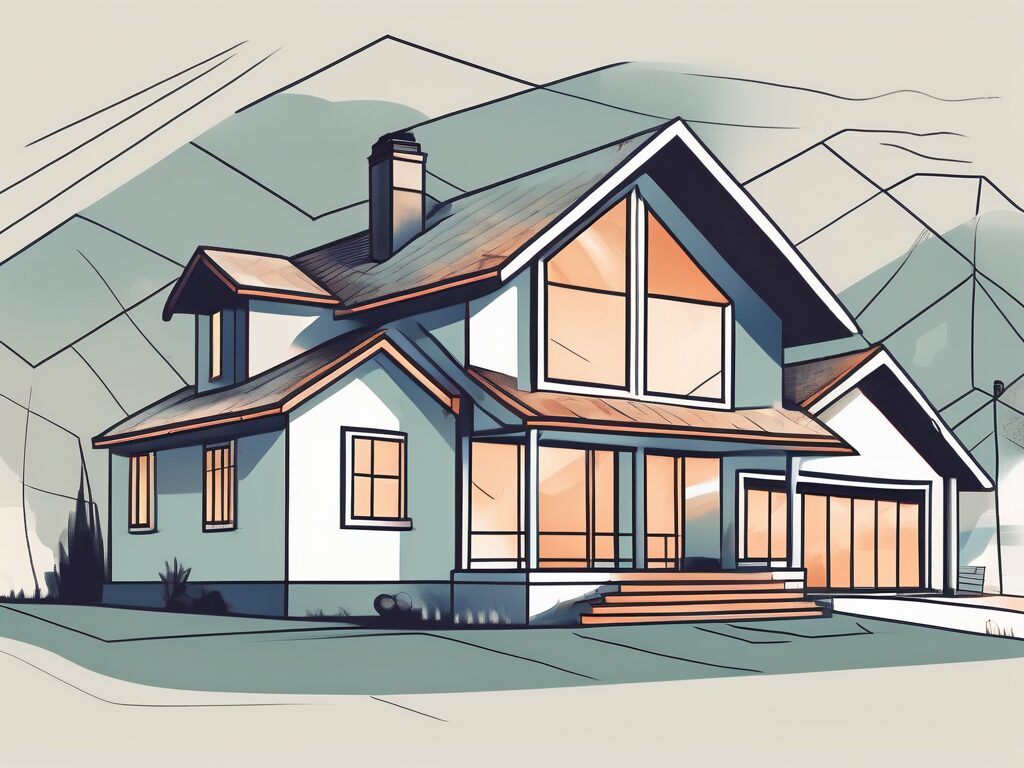 A charming house in hypoluxo with a magnifying glass hovering over it