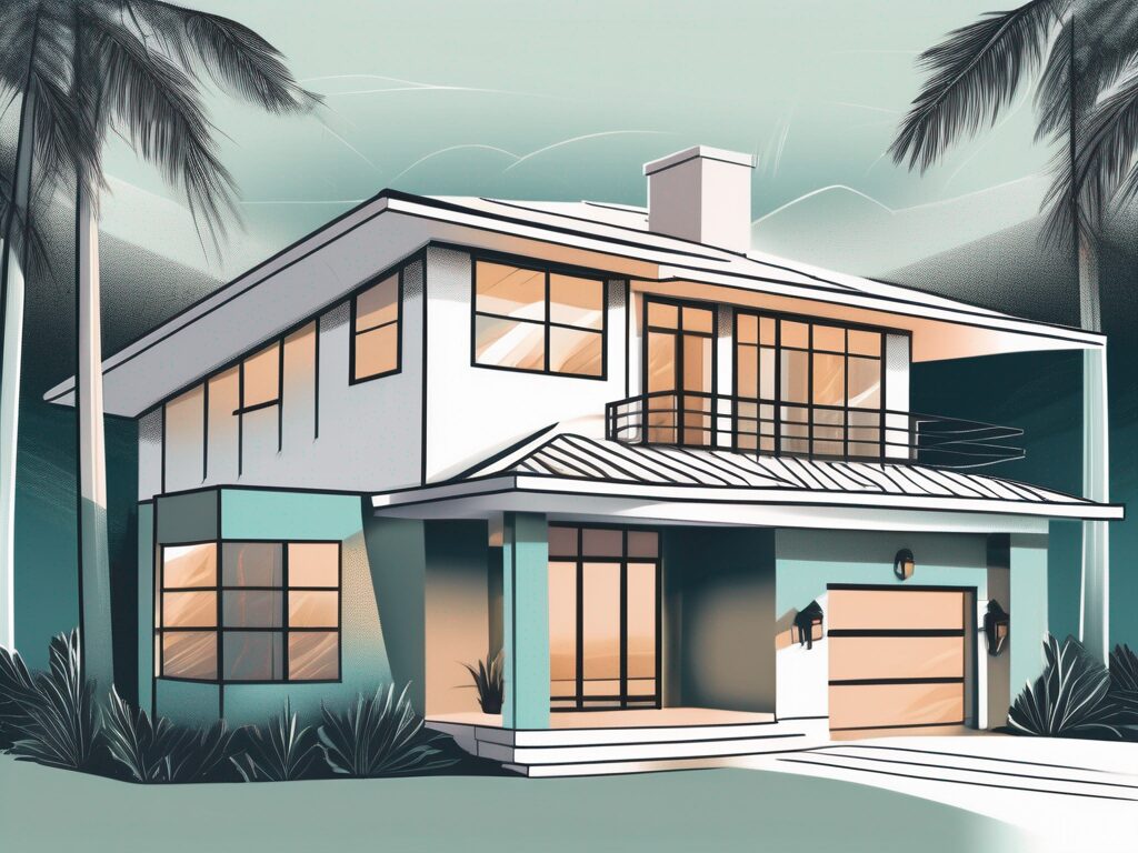 A house in islamorada with a magnifying glass hovering over it