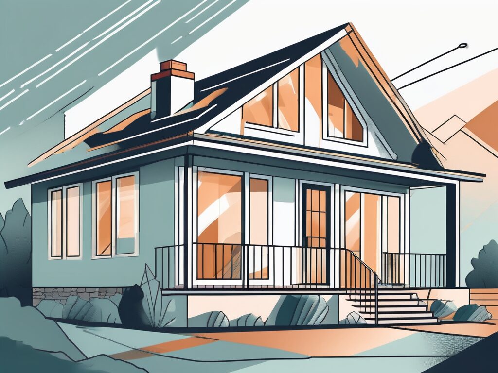 A house in marineland with a magnifying glass hovering over it