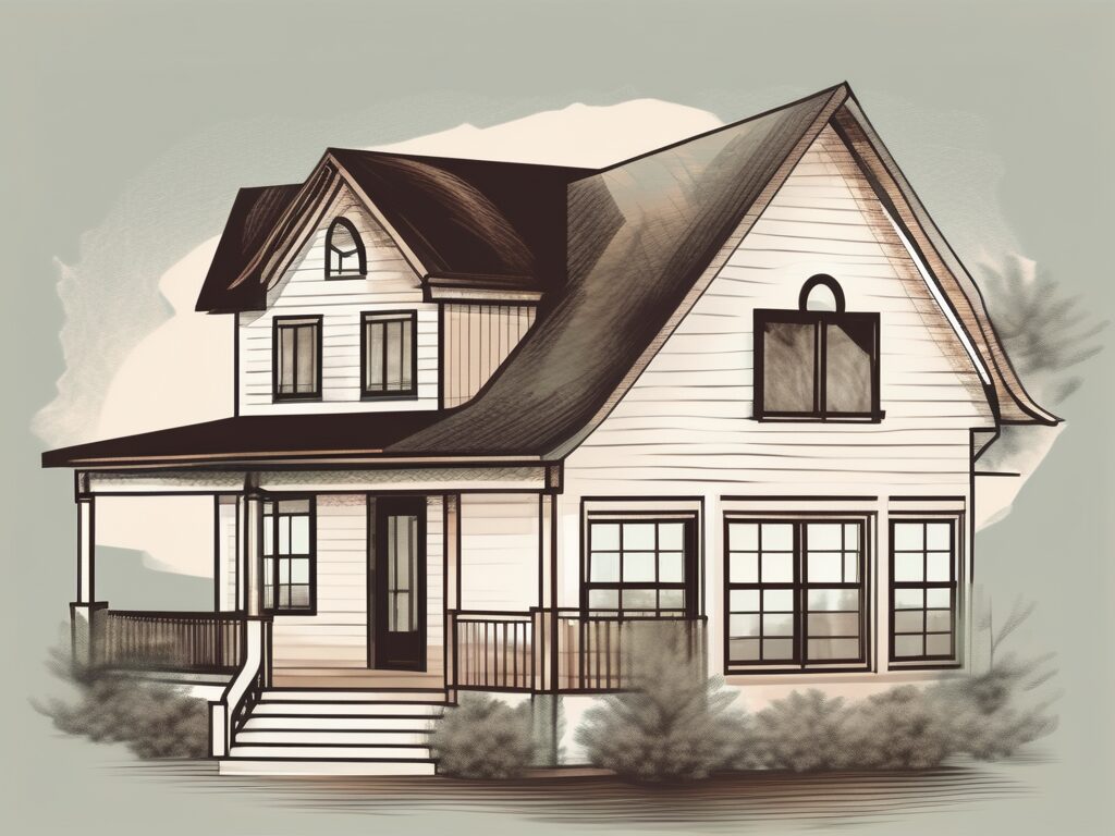 A traditional house in ocoee with a magnifying glass hovering over it