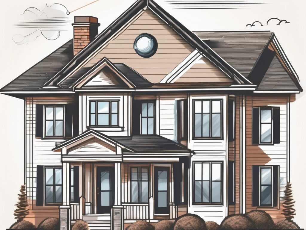 A traditional house in zephyrhill with a magnifying glass hovering over it