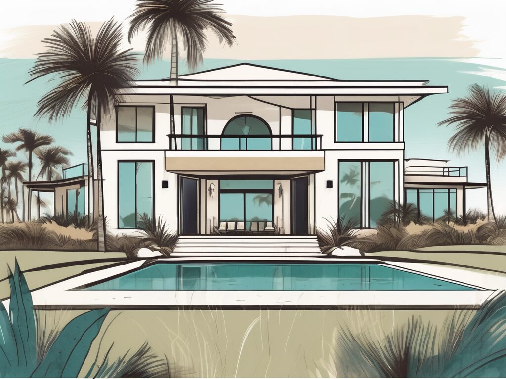 A luxurious beachfront home in beverly beach