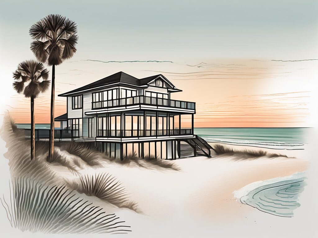 A picturesque beachfront home in destin