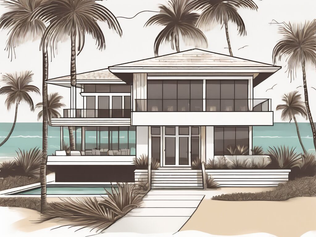 A luxurious beachfront property in golden beach