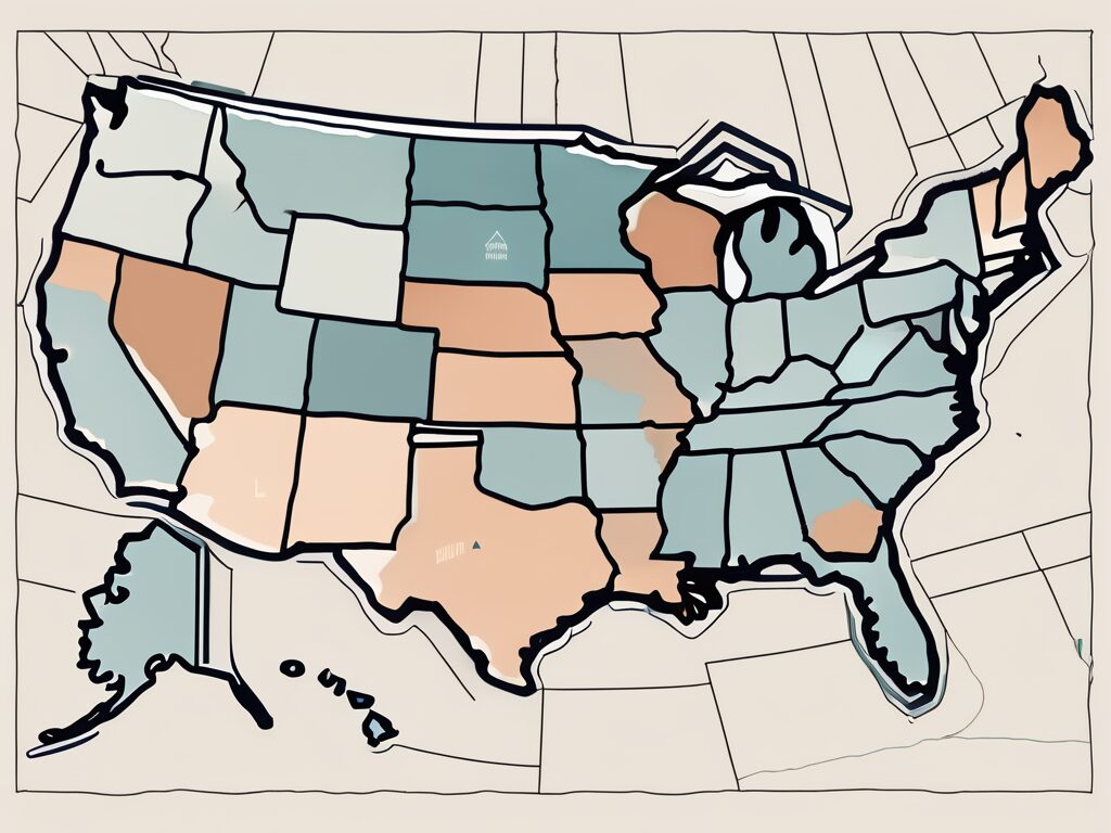 A map of the united states