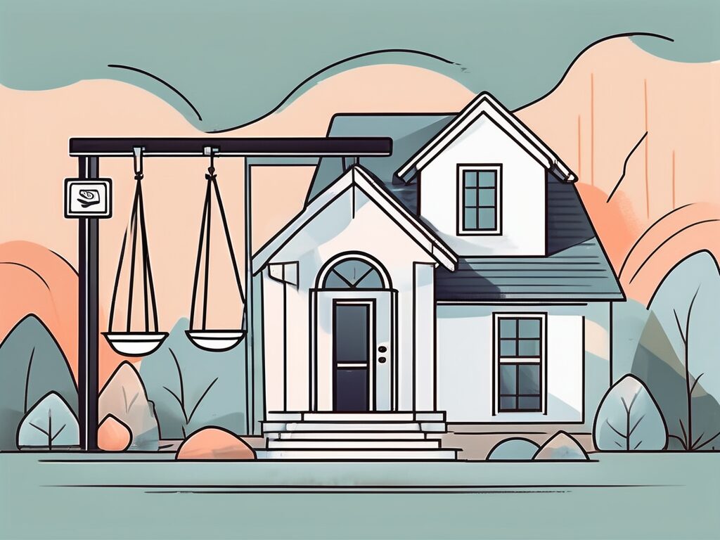 A house with a sold sign in the yard