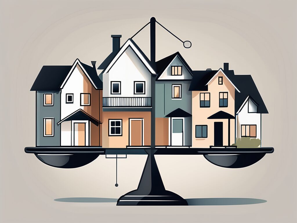 A collection of diverse homes of different styles and sizes