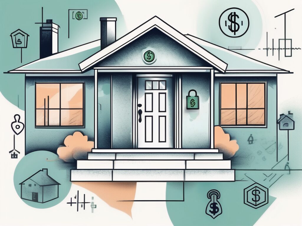 A house with a key in the front door