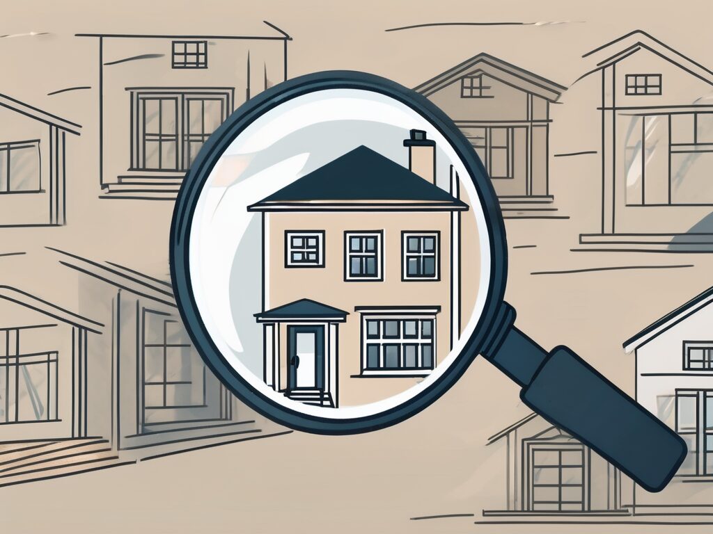 A house under a magnifying glass