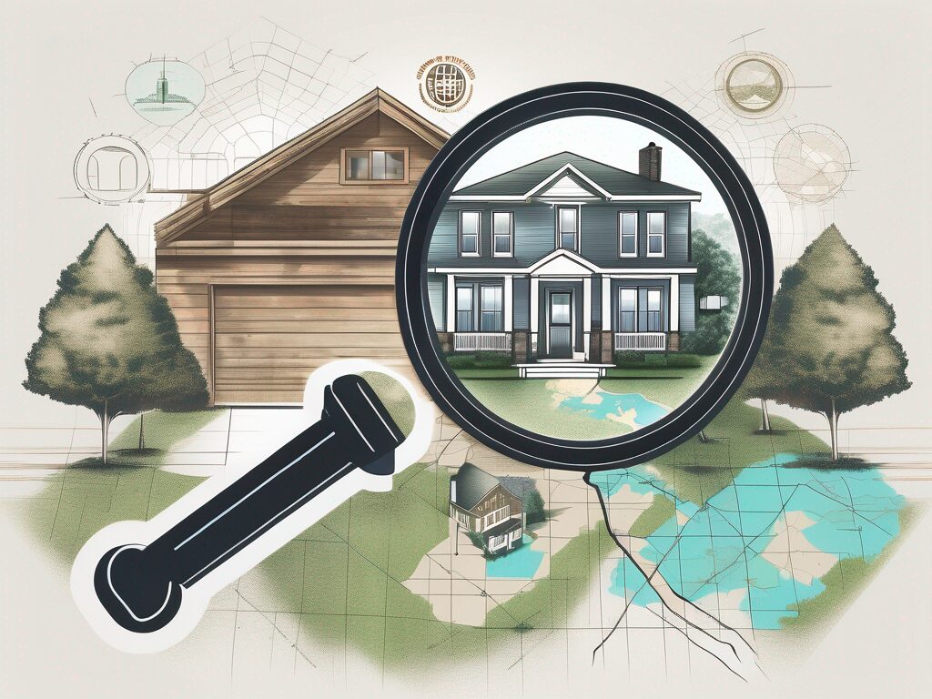 A detailed map marked with various symbols for different types of properties