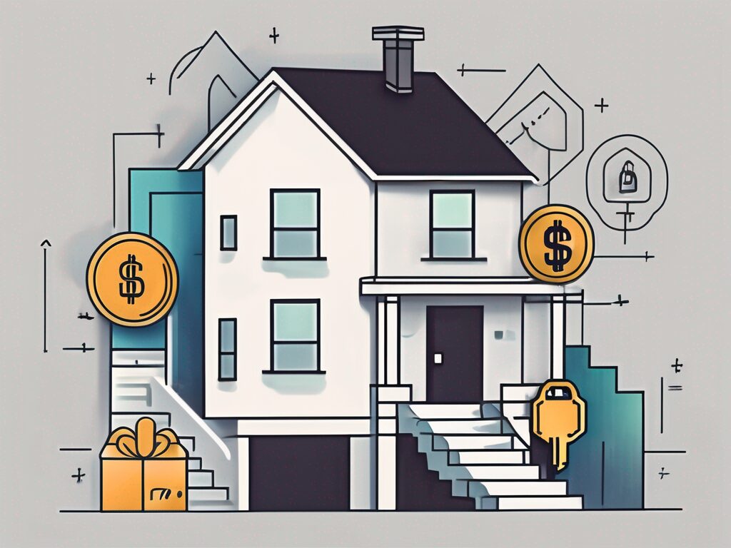 A house with a large key next to it