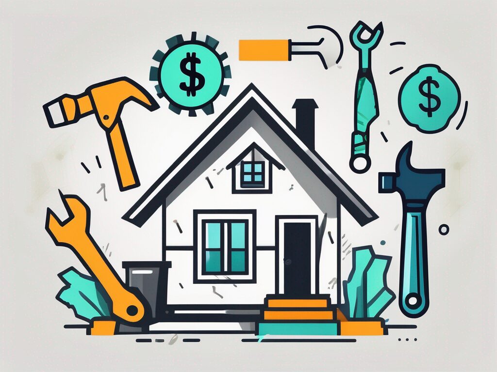A house with a dollar sign above it