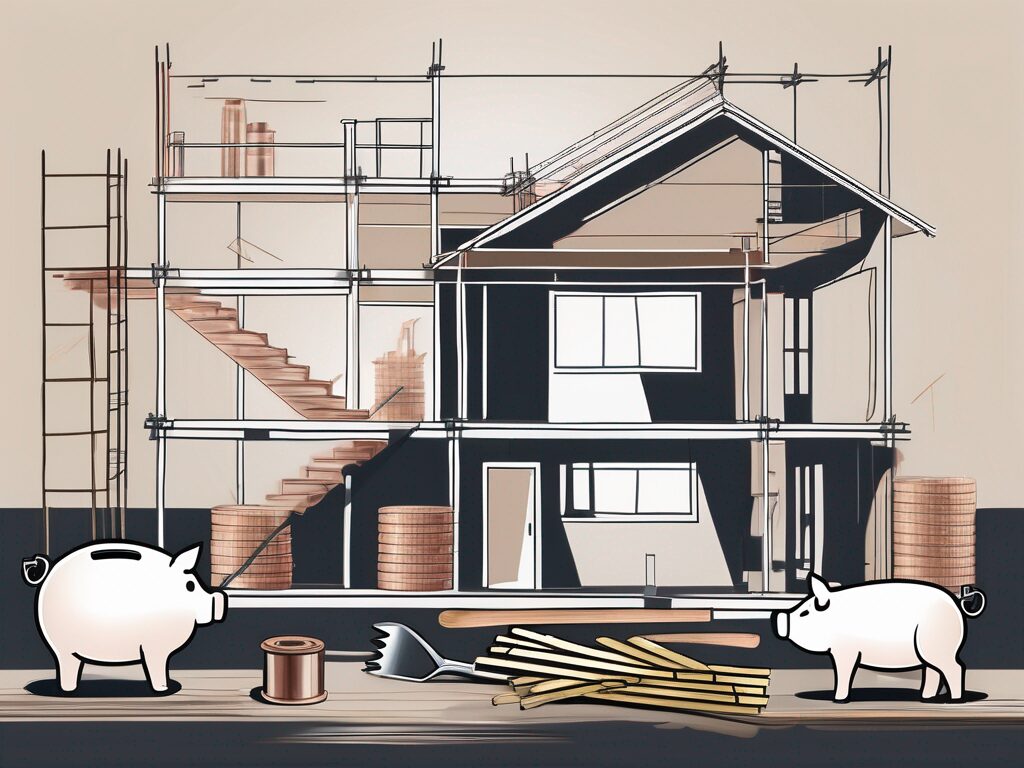 A home under renovation