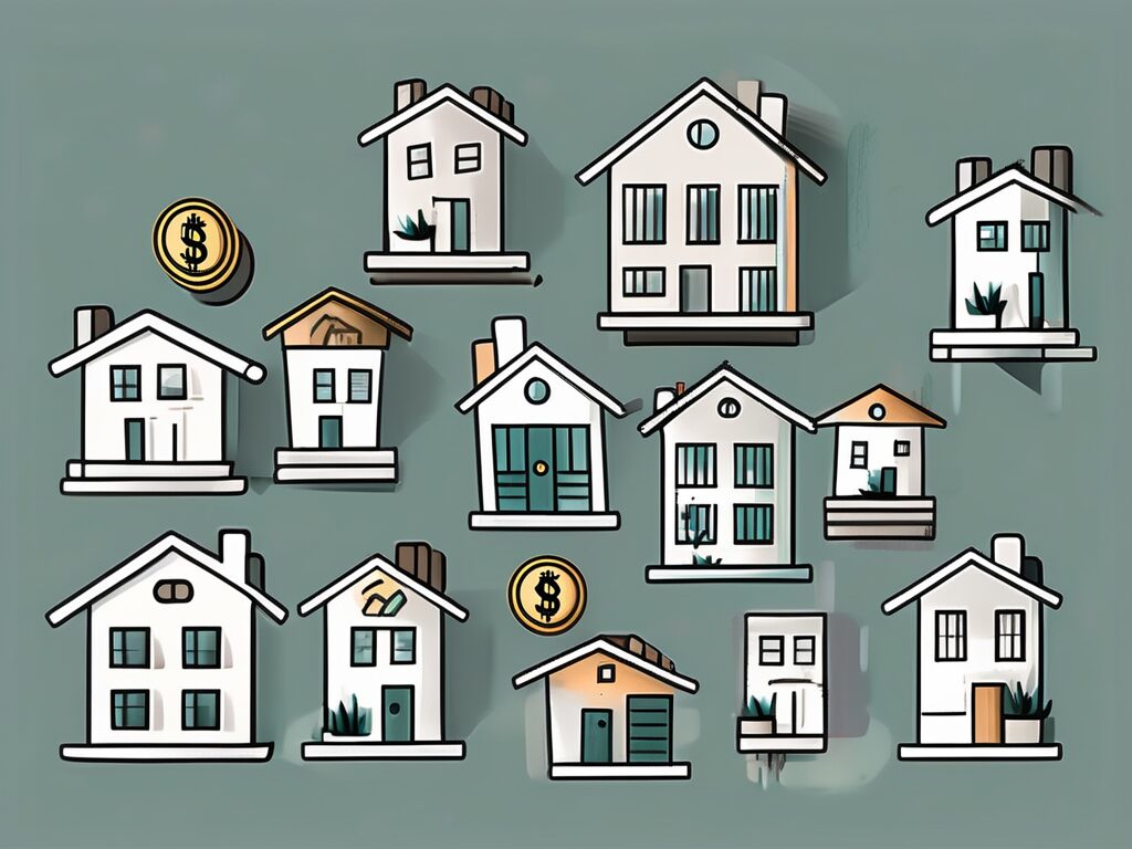 A variety of rental properties such as apartments