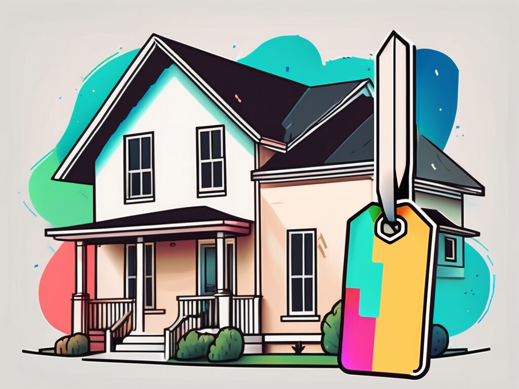 A house with a large