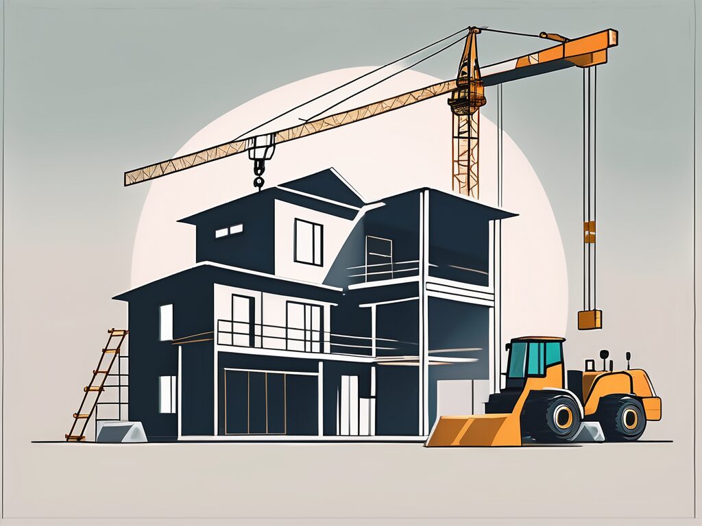 A house under construction