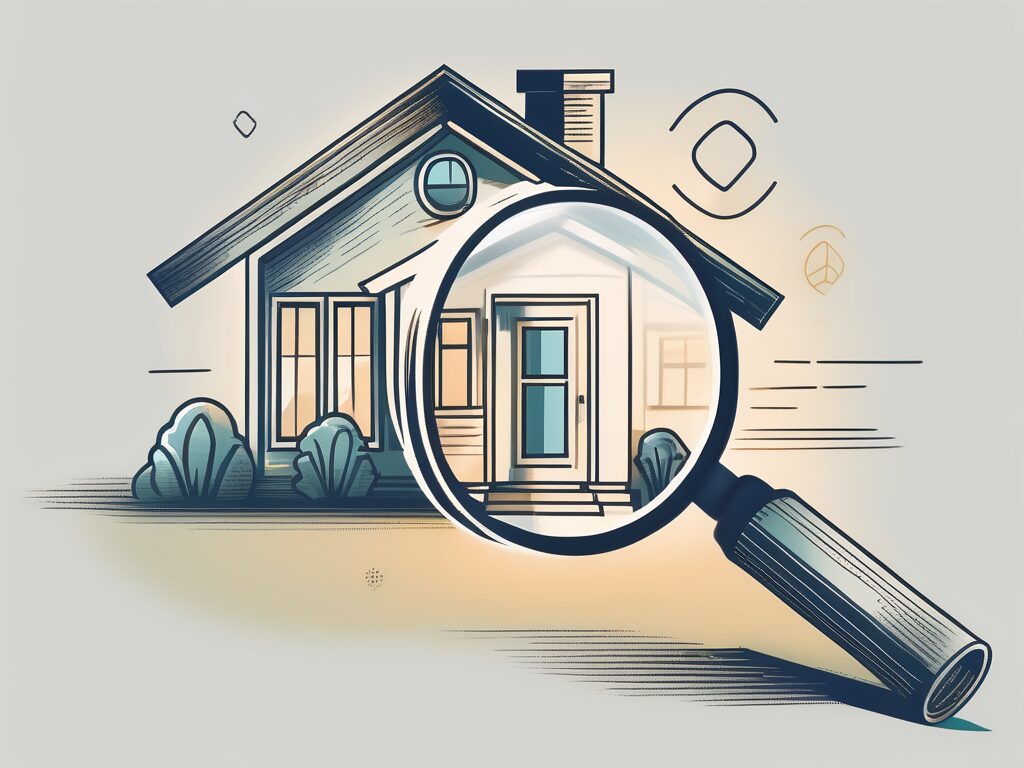 A house with a dollar sign symbol integrated into the design