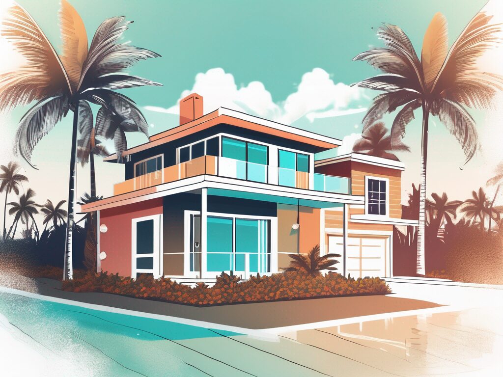 A vibrant beachfront property in sunny isles beach