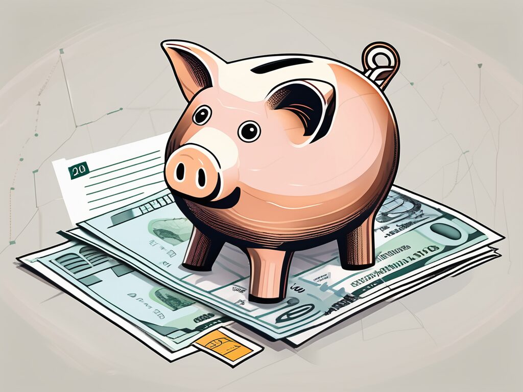 A piggy bank with a 2023 tag on it