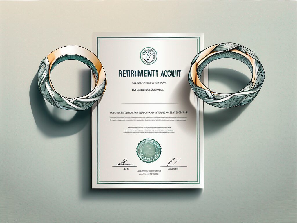 Two individual retirement account (ira) certificates