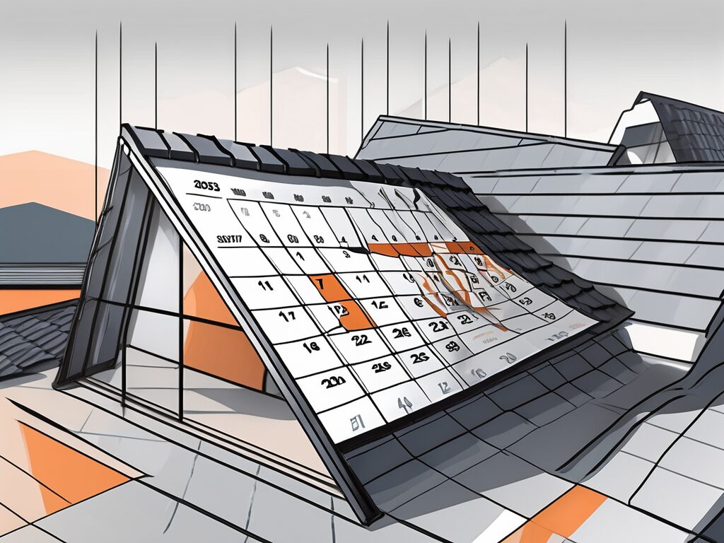 A variety of roofing materials (like shingles