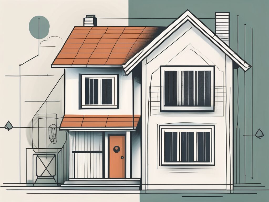 A house with a symbolic representation of fmerr and harp