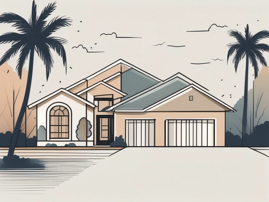 A house in bonita springs with a symbolic representation of mortgage rates