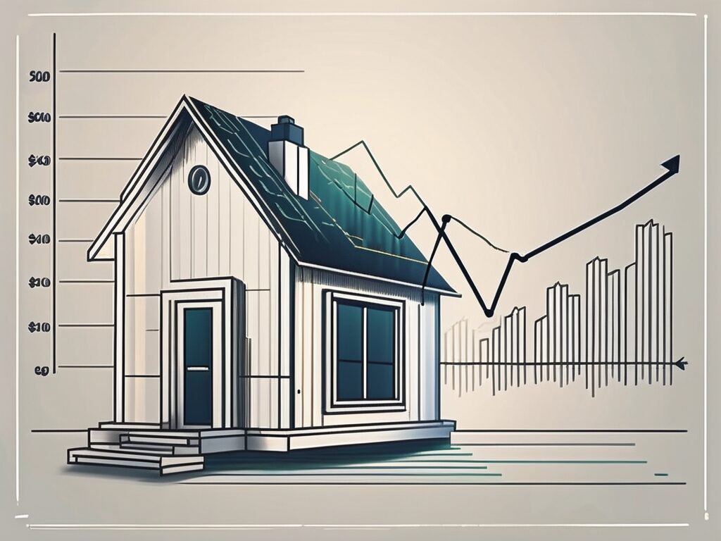 A house in branford with a price tag hanging off it