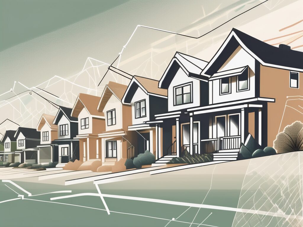 A hawthorne neighborhood with houses of varying sizes and styles