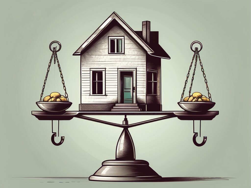 A house with a price tag attached